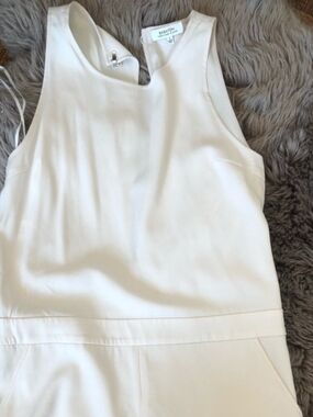 Babaton Aritzia Ozzy Cream Scoop Neck Shell jumpsuit